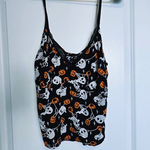Killstar Haunted Pumpkin Cropped Cami - Picture 2 of 5